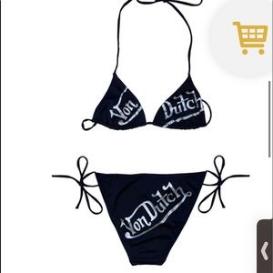 Von Dutch bikini and hat